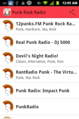 Punk Rock Radio android App screenshot 5